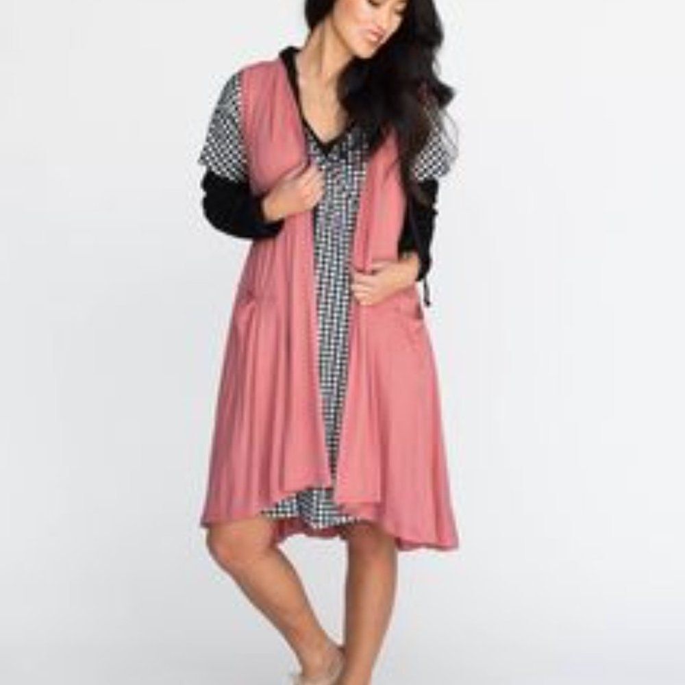 Agnes & Dora Cascade Vest Peach 